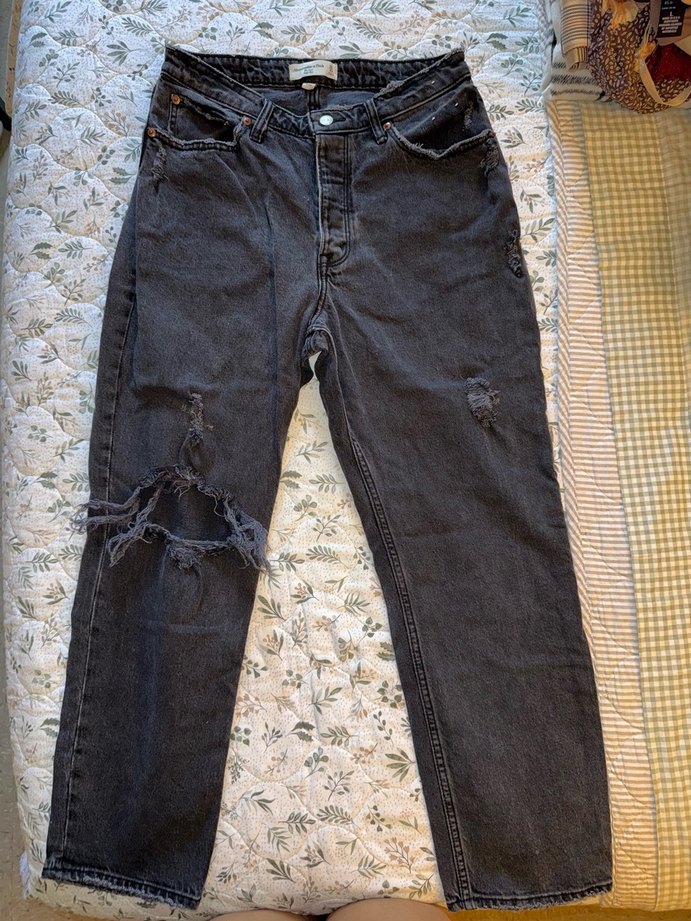 Abercrombie & fitch the dad high rise Jean size 30 Short - Picture 2 of 12